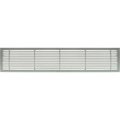 Giumenta-Architectural Grille AG20 Series 6in x 42in Solid Alum Fixed Bar Supply/Return Air Vent Grille, Brushed Satin 200064201